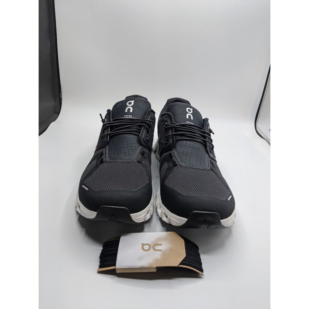 On Men's Cloud 5 Sneakers, Black/White, 11.5 Medium US - Picture 5 of 9